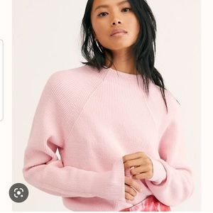 Free People Too Good Pink Sweater